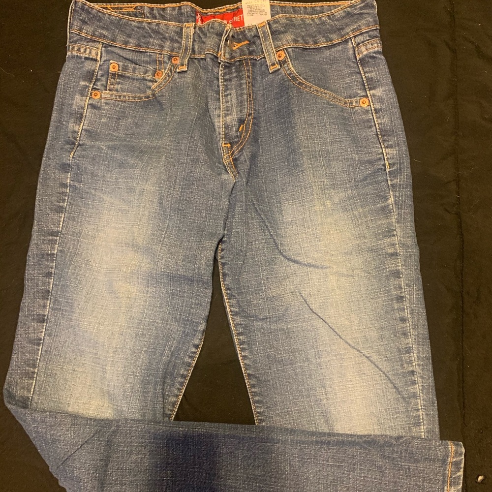 Levi’s super low boot cut jean